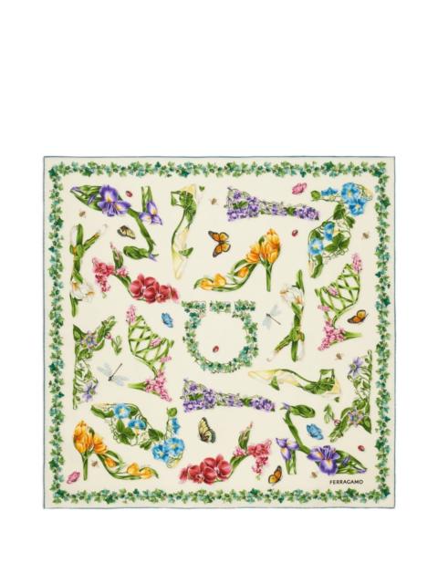 FERRAGAMO Ferragamo Women Printed Silk Foulard