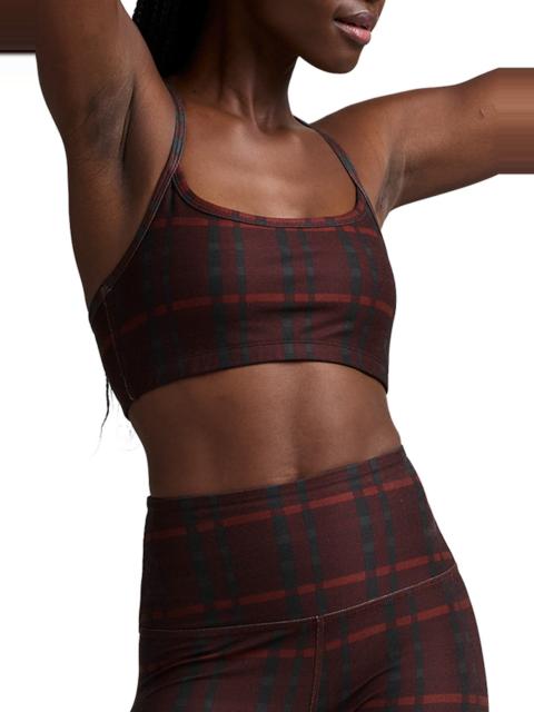 BEYOND YOGA Beyond Yoga Softmark Slim Racerback Sports Bra in Dark Cherry Preppy at Nordstrom