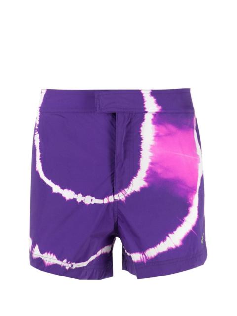 Off-White TIE-DYE PRINTED SHORTS