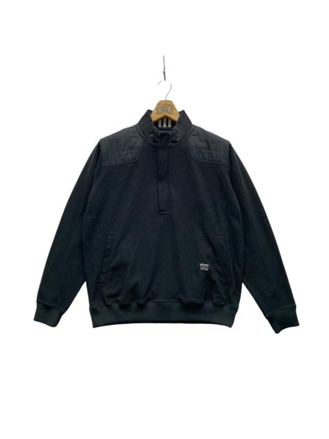 adidas Adidas Half Zip Nice Design Black Sweatshirts #4134-143