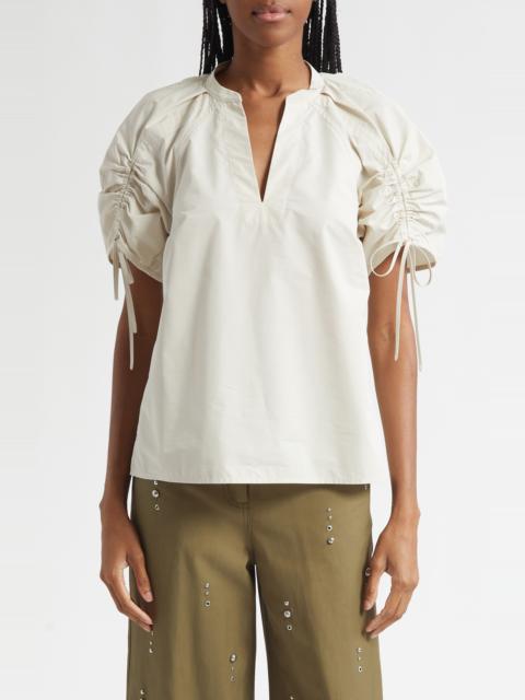 3.1 Phillip Lim 3.1 Phillip Lim Puff Sleeve Top in Stone at Nordstrom