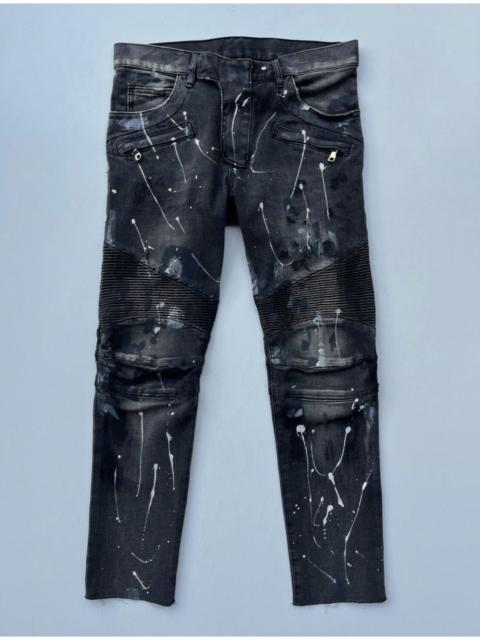 Balmain Balmain bikers painter jeans