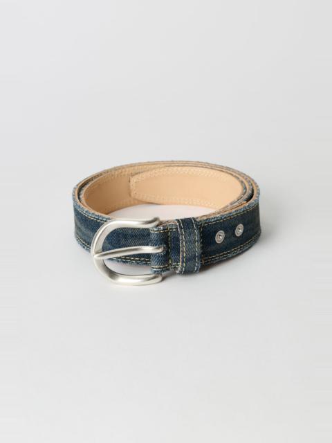 Our Legacy Fringed Denim Belt Rocker Storm Wash