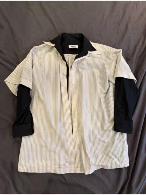 UNDERCOVER MM6 Maison Margiela Layered Striped Shirt