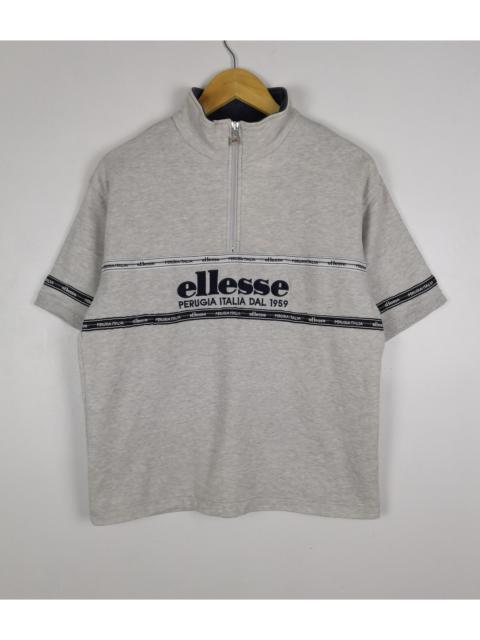 Other Designers Vintage - Vintage Ellesse T-Shirt Big Logo Embroidery Side Tape