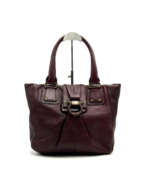 FERRAGAMO Ferragamo leather gancini shoulder bag