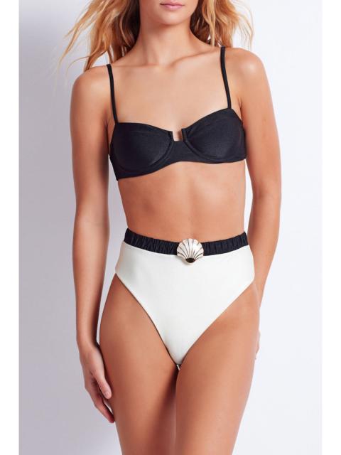 PatBO SEASHELL HIGH CUT BIKINI BOTTOM