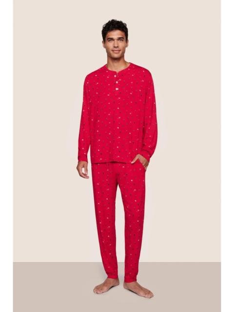 eberjey Henry Printed TENCEL™ Modal Long PJ Set