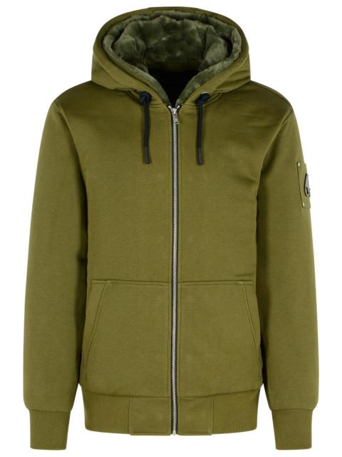 MOOSE KNUCKLES Moose Knuckles 'Bunny' Green Cotton Blend Sweatshirt Men