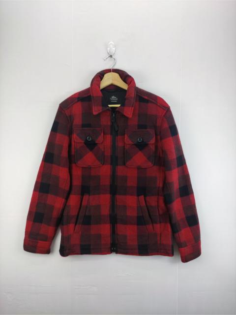 Other Designers Uniqlo Fleece Jacket Plaid Zipper