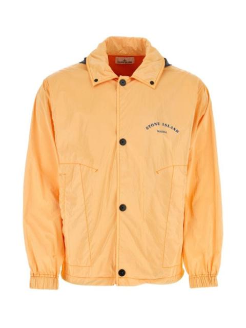 STONE ISLAND Light Orange Nylon Ripstop Jacket