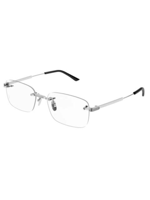 Cartier Cartier Premiere de Cartier Demo Rectangular Men's Titanium Eyeglasses CT0349O 002 55