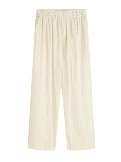 ST. AGNI Everyday Relaxed Pants in Ecru Stripe