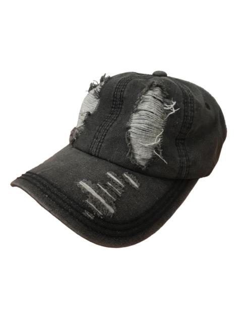 Other Designers If Six Was Nine - Japan Hats Distressed Design Faded Black Six Panel
