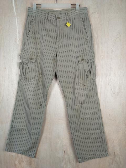 Other Designers Takeo Kikuchi - Takeo Kakuchi Green multi pocket Cargo Pants #3436