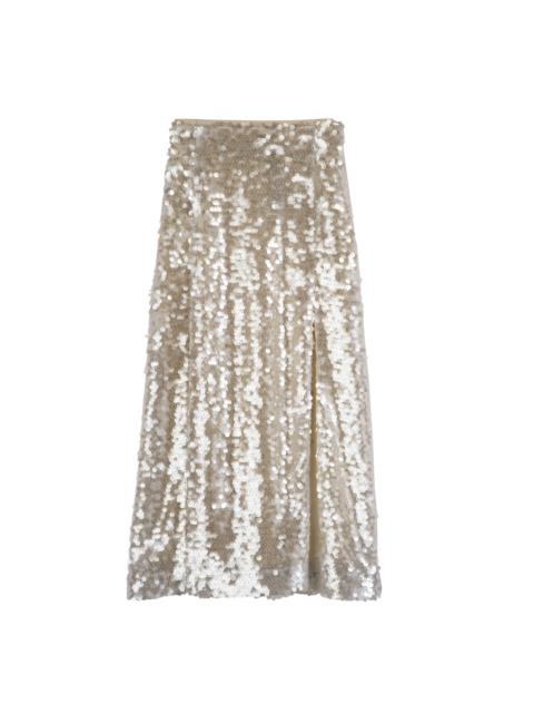 Longchamp Midi skirt Ivory - Sequin