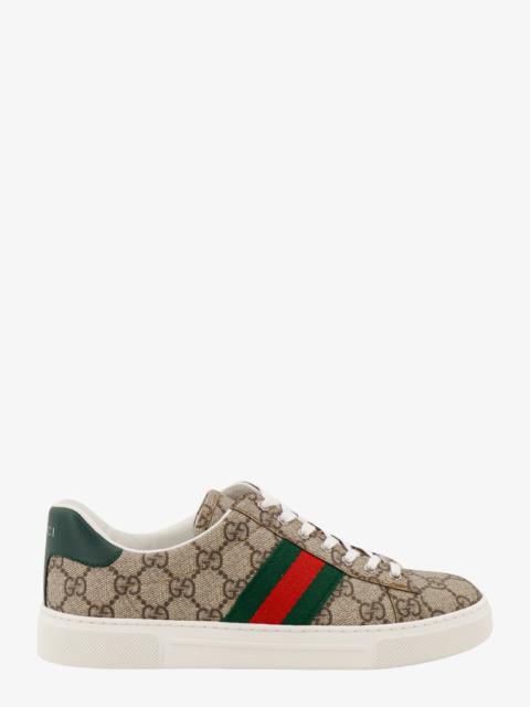 Gucci Woman Ace Woman Beige Sneakers
