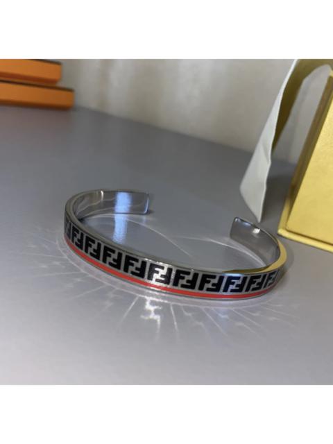 FENDI Fendi FF Logo Forever Cuff Bracelet - Size L