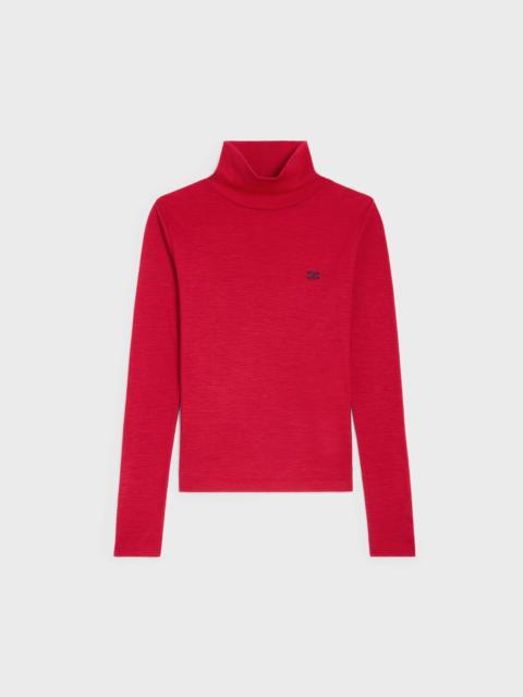 CELINE turtleneck top IN wool jersey