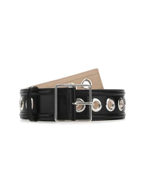 Alexander McQueen eyelet-detail 50mm belt