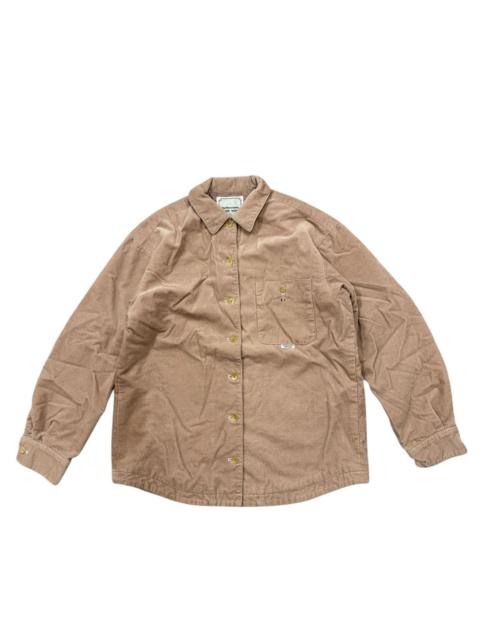 Other Designers Mademoiselle Non Non Quilted Lined Cudroy Button up Shirt