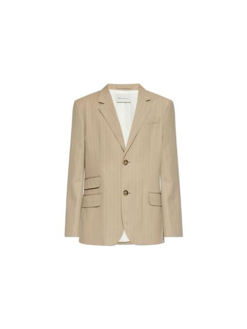 AMI Paris AMI ALEXANDRE MATTIUSSI Beige Wool Single-Vent Blazer New &