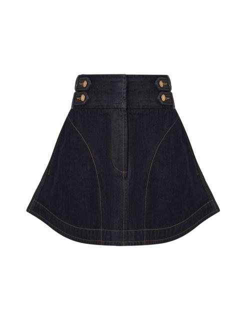 Zimmermann DENIM CARGO MINI SKIRT
