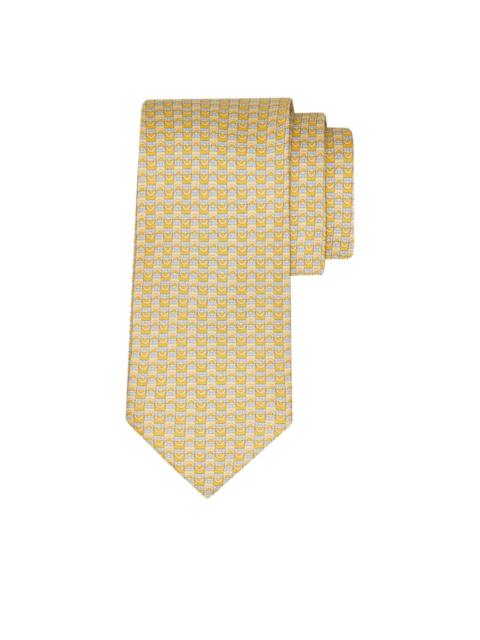 FERRAGAMO print silk tie