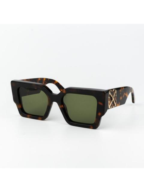 Off-White Off-White CATALINA Men Sunglasses Havana Green Square OERI128 CATALINA 6055 NEW