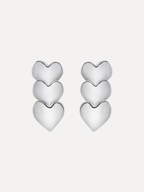 Oscar de la Renta HEART DROP CLIP-ON EARRINGS