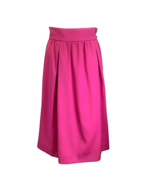 Moschino Ladies Fuchsia Flared Midi Skirt
