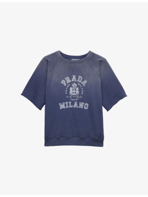 Prada Logo-Print Relaxed Cotton-Jersey T-Shirt