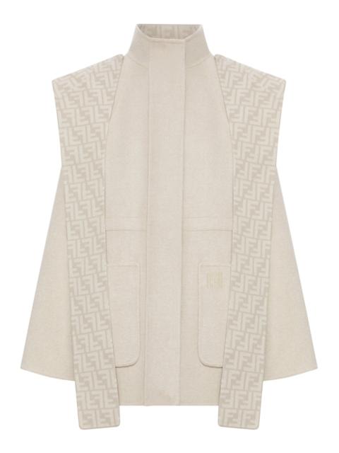 FENDI BEIGE WOOL PARKA BLOUSON
