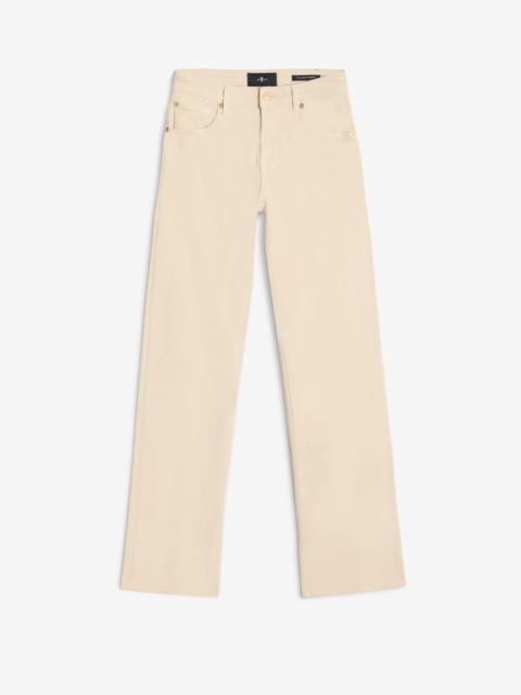 7 For All Mankind Luxe Vintage Calie Straight in Oatmeal