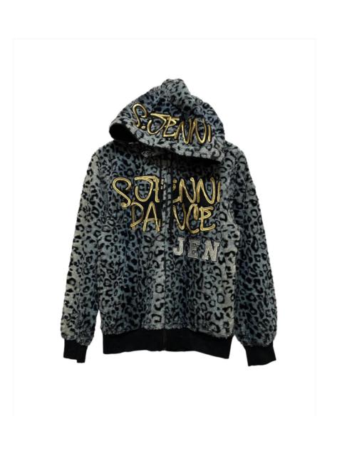 Other Designers Japanese Brand - Rare Jenni Dance Leopard Print Sherpa Fullziped Hoodie