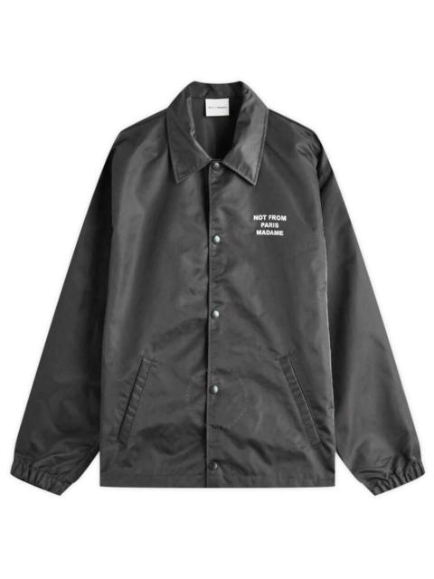 Drôle de Monsieur Drole De Monsieur Men's Black La Veste Slogan Nylon Jacket
