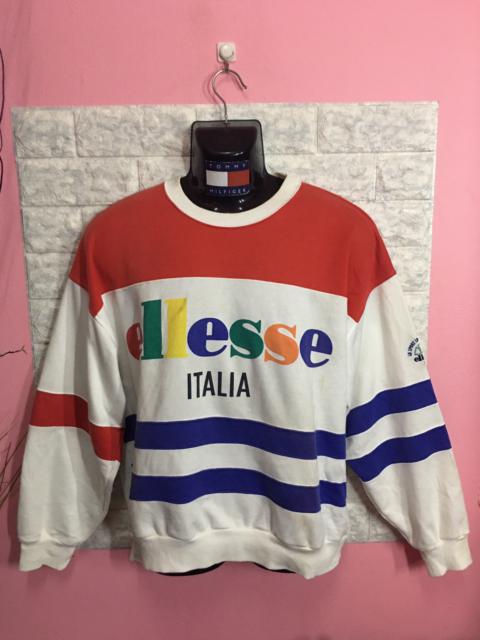 Other Designers Vintage - Vintage 80’s Sweatshirt Ellesse Colour Block