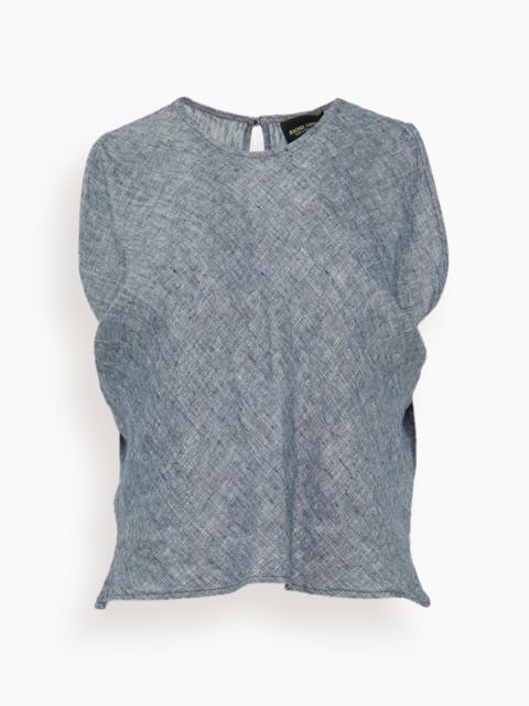 RACHEL COMEY Brooke Top in Heather Black