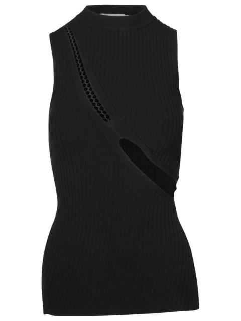 THE ATTICO The Attico Black Viscose Blend Tank Top Women