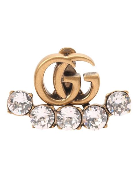 GUCCI Crystal Double G Single Earring