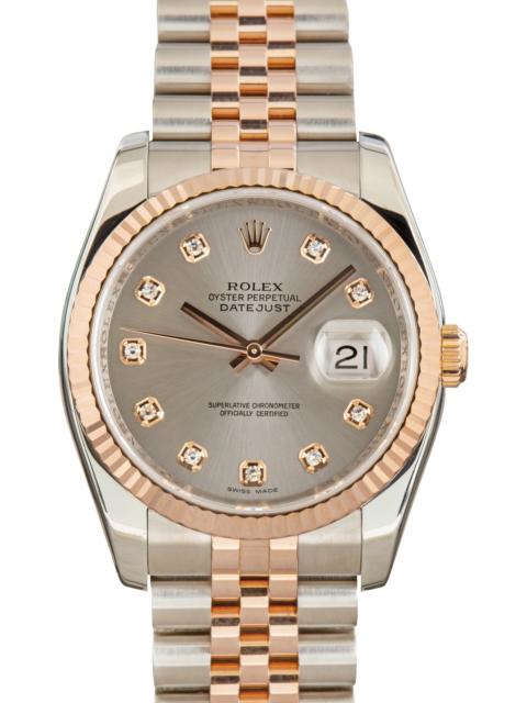 ROLEX Used Rolex Datejust 36 ref 116231 Slate Diamond Dial