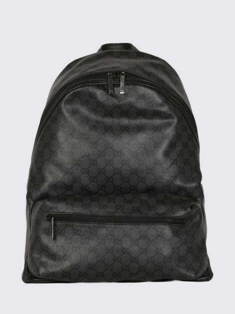 GUCCI Gucci Men Gg Monogram Coated Cotton Backpack Gucci With Adjustable Shoulder Straps
