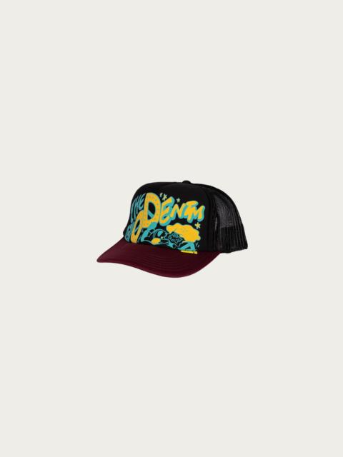 Kapital TH.D.D.Track Cap - Black/Burgundy
