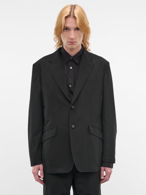 Comme des Garçons Homme Black Wool Tailored Blazer