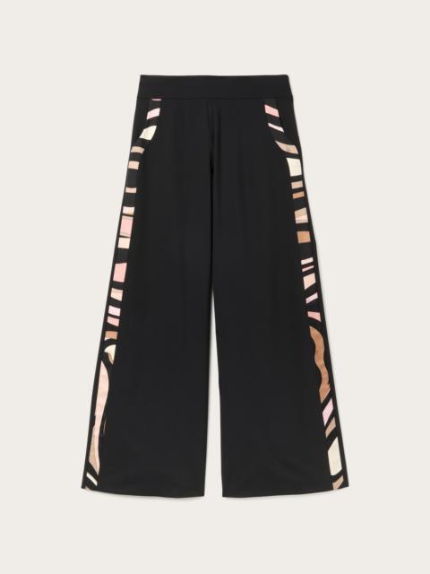 PUCCI PALAZZO PANTS WITH PRINTED DETAILS