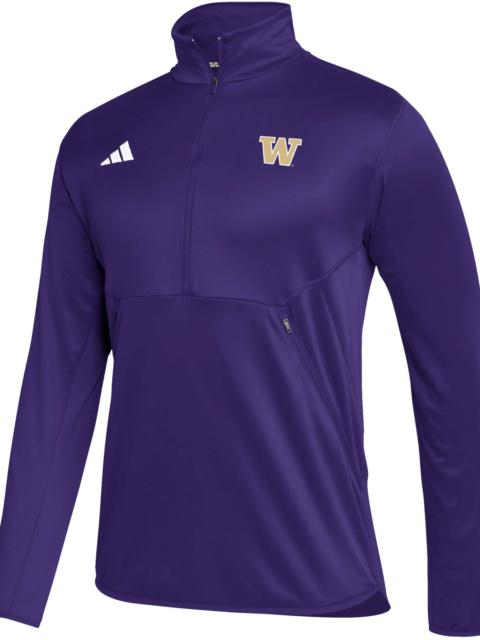 adidas adidas Men's Washington Huskies Purple Stadium Knit 1/4 Zip Shirt
