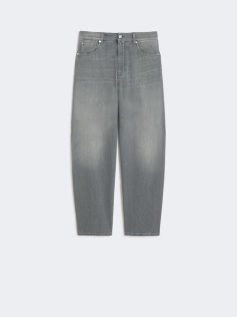 Max Mara Jeans barrel leg in denim - BLACK