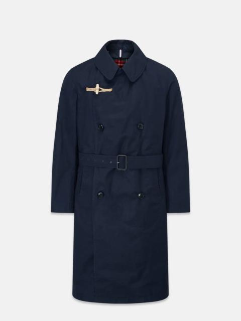 GLOVERALL Men's Raleigh Trench Coat Navy