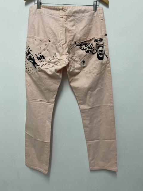 Other Designers Designer - Guell Mastard Printed Pant