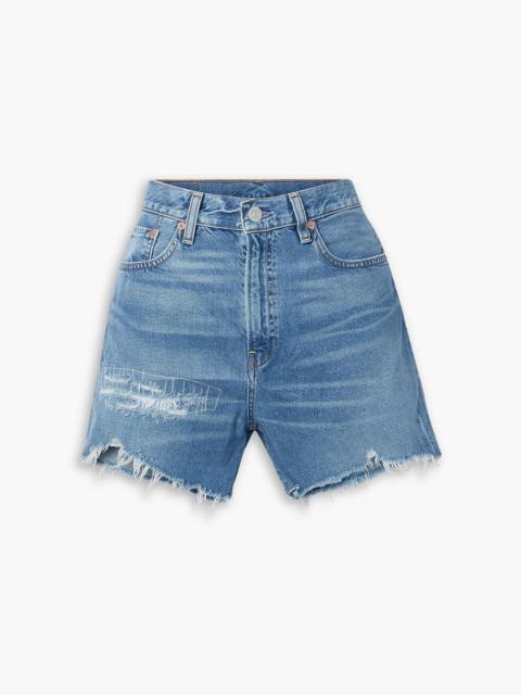 Other Designers Nic distressed denim shorts